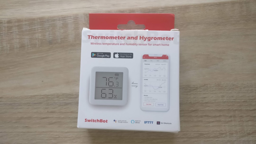Thermomètre hygromètre intérieur Switchbot - Thermo-hygromètre numérique à  domicile, thermomètre de petite pièce avec contrôle d'application, stockage  de données, thermique de bureau précis