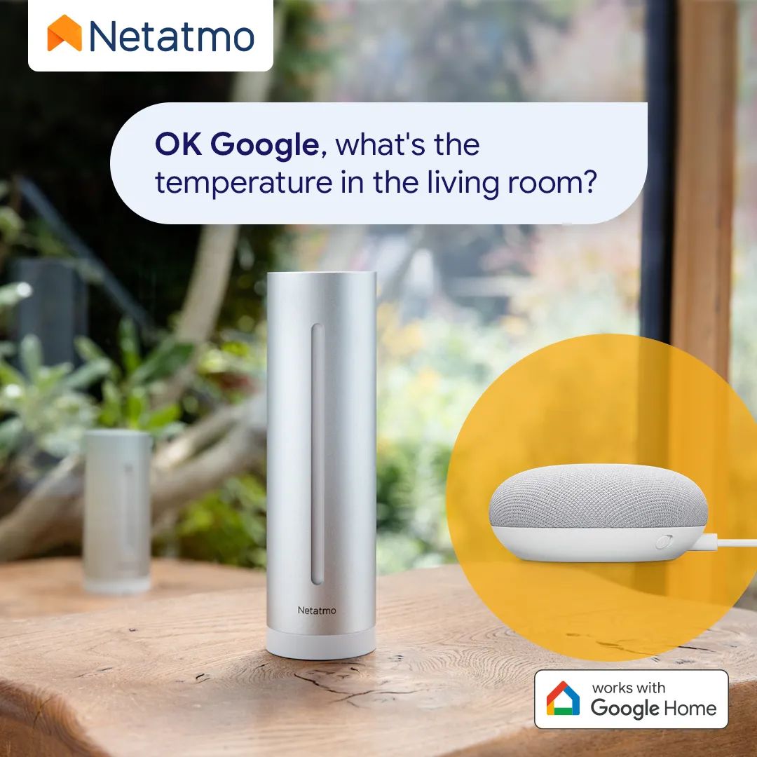 La station météo de Netatmo est enfin compatible Google Home