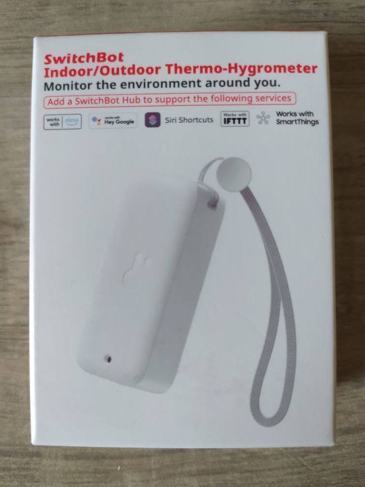 SwitchBot Thermomètre Hygromètre Intérieur 2 Pièces, Thermomètre